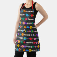 Groovy Good Vibes Liebe Lächeln Retro Beads