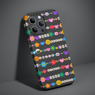 Groovy Good Vibes Love Smile Retro Perlen Case-Mate iPhone 14 Plus Hülle