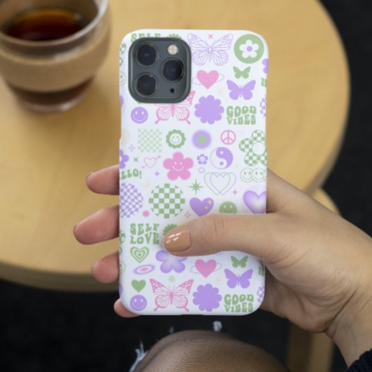 Groovy Good Vibes Y2K Butterfly Modern Girl Case-Mate iPhone Hülle