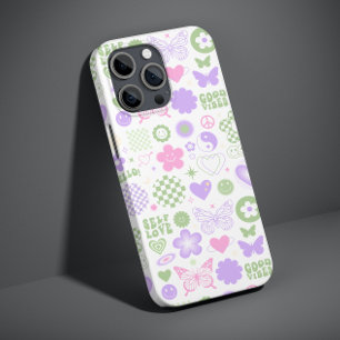 Groovy Good Vibes Y2K Schmetterling Modernes Mädch Case-Mate iPhone 14 Hülle