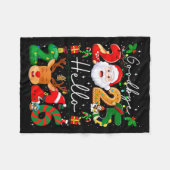 Groovy Goodbye 2025 Hello 2026 Happy New Years Eve Fleecedecke (Vorderseite (Horizontal))