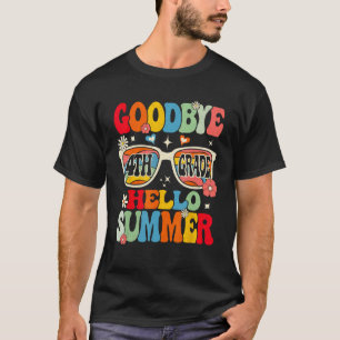 Groovy Goodbye 4. Grade Abschluss Hello Summer K T-Shirt