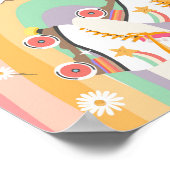 Groovy Goodies Roller Skate Skaten Retro Poster (Ecke)