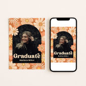 Groovy Graduation Announcement Einladung