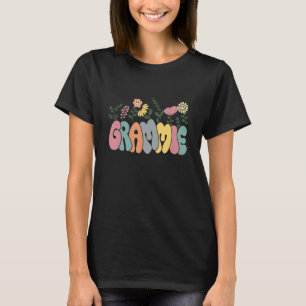Groovy Grammie Blume Retro Grandma Happy Groovy F T-Shirt