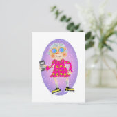 Groovy Gran Postkarte (Stehend Vorderseite)