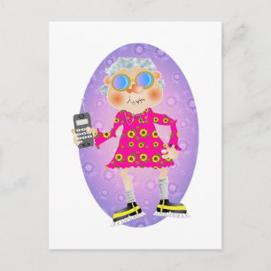 Groovy Gran Postkarte