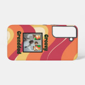"Groovy Grandad" warmtonisiertes Retro-Wave-Foto Samsung Galaxy Hülle (Rückseite (Horizontal))