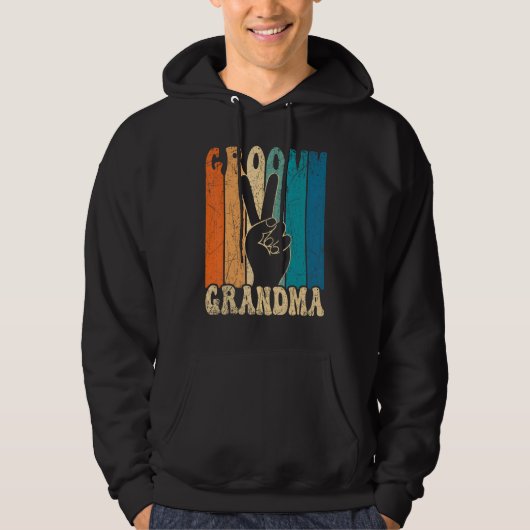 Groovy Grandma 70s Aesthetic Nostalgia 1970's Retr Hoodie (Vorderseite)