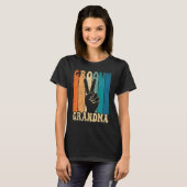 Groovy Grandma 70s Aesthetic Nostalgia 1970's Retr T-Shirt (Vorne ganz)