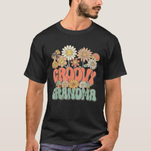 Groovy Grandma Floral Hippie Retro Daisy Blume Mo T-Shirt