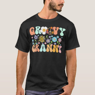 Groovy Grandma Granny Matching Family Geburtstag P T-Shirt