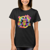 Groovy Grandma Matching Family Baby Shower Hippie  T-Shirt (Vorderseite)