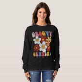 Groovy Grandma Mothers Day Retro 60s 70s 80s Famil Sweatshirt (Vorne ganz)