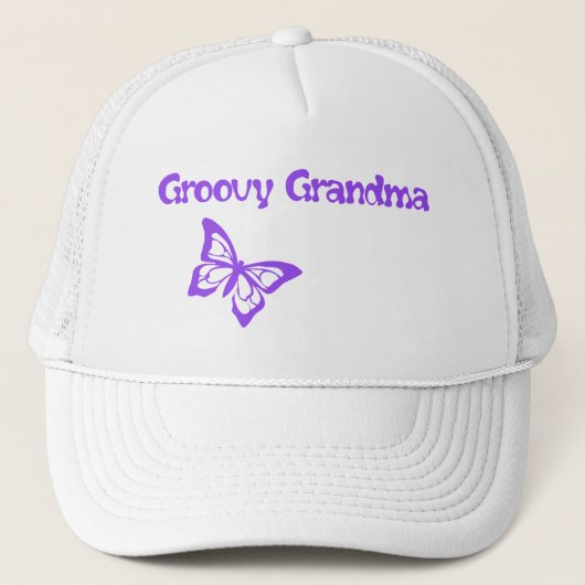 Groovy Grandma Truckerkappe (Vorderseite)
