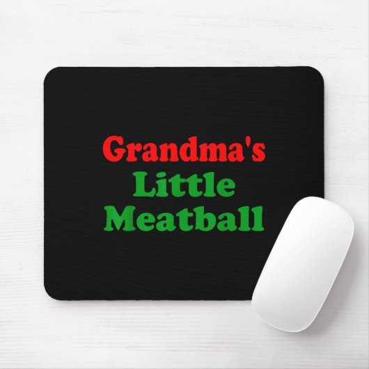 Groovy Grandmas Little Meatball Funny Italian Fami Mousepad (Mit Mouse)