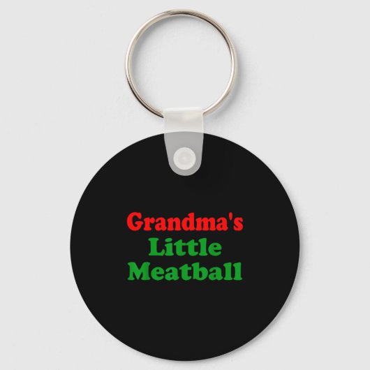 Groovy Grandmas Little Meatball Funny Italian Fami Schlüsselanhänger (Vorderseite)