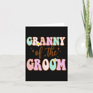 Groovy Granny der Groom Polterabend von Gro Karte