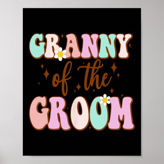 Groovy Granny der Groom Polterabend von Gro Poster (Vorne)