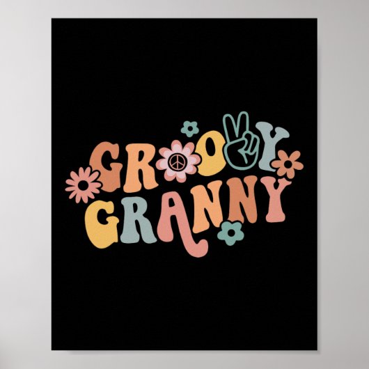 Groovy Granny One Dankful Granny Erntedank Chr Poster (Vorne)