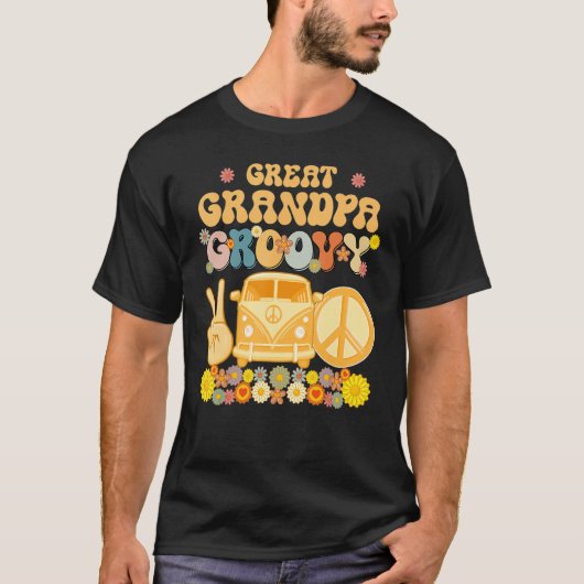 Groovy Great Opa Retro Matching Family Baby Sh T-Shirt (Vorderseite)
