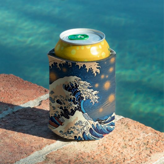 Groovy Great Wave Can Cooler - Retro japanische Ku Dosenkühler (In Situ Pool)