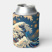 Groovy Great Wave Can Cooler - Retro japanische Ku Dosenkühler (Kanne Vorderseite)