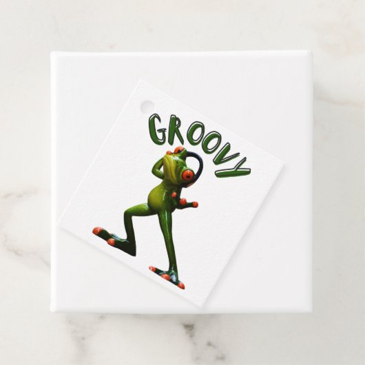 Groovy Green Frog Geschenkanhänger (Beispiel)