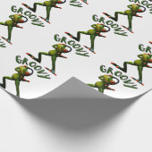 Groovy Green Frog Geschenkpapier (Ecke)