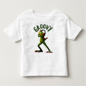 Groovy Green Frog Kleinkind T-shirt (Vorderseite)