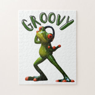 Groovy Green Frog Puzzle