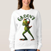 Groovy Green Frog Sweatshirt (Vorderseite)