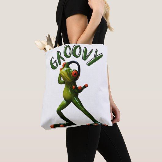 Groovy Green Frog Tasche (Von Nahem)