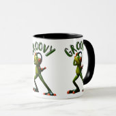 Groovy Green Frog Tasse (VorderseiteRechts)