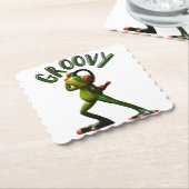 Groovy Green Frog Untersetzer (angewinkelt)