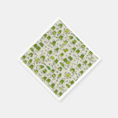Groovy Green Frogs Hoppin Stick Frosch Ribbit Serviette (Ecke)