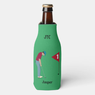 Groovy Green Golfer Themed Flaschenkühler