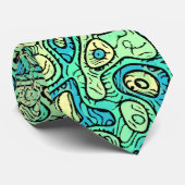 Groovy Green Krawatte (Gerollt)