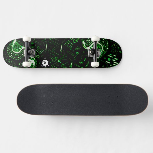Groovy Green Skateboard (Horizontal)
