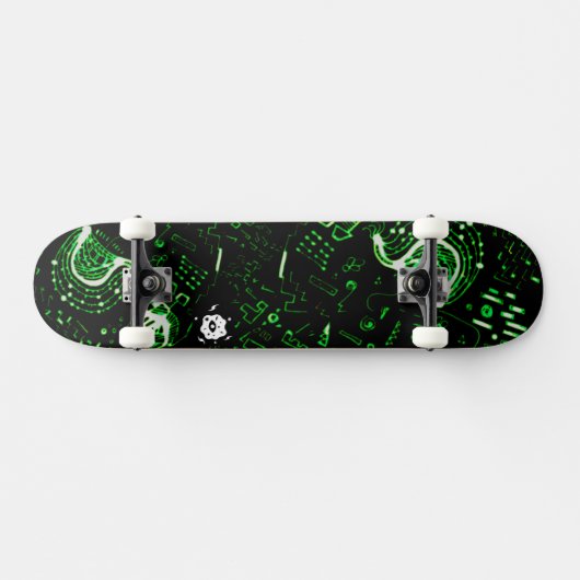 Groovy Green Skateboard (Horizontal)