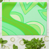 Groovy Greens Geschirrtuch (Gefaltet)
