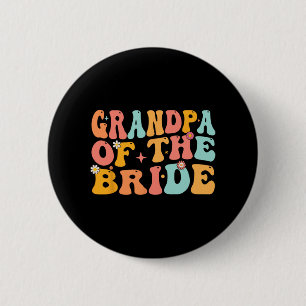 Groovy Großvater des Polterabends Großvater Button
