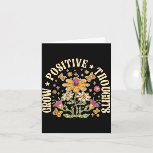 Groovy Grow Positive Gedanken Florale Geistige Ges Karte