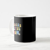 Groovy Growth Mindset Positive Retro Lehrer Byck Kaffeetasse (Vorderseite Links)