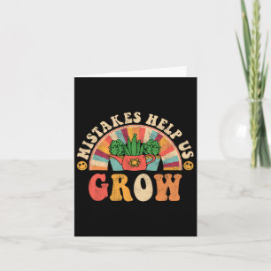 Groovy Growth Mindset positive Retro Lehrer Byck Karte
