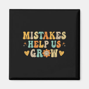 Groovy Growth Mindset Positive Retro Lehrer Byck Magnet