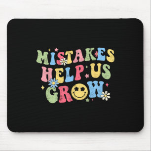 Groovy Growth Mindset Positive Retro Lehrer Byck Mousepad