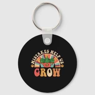 Groovy Growth Mindset Positive Retro Lehrer Byck Schlüsselanhänger