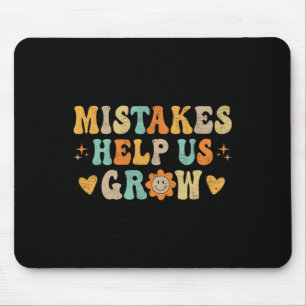 Groovy Growth Mindset Positive Retro-Lehrer zurück Mousepad