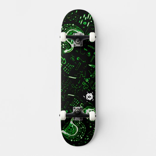 Groovy Grün Skateboard (Vorderseite)